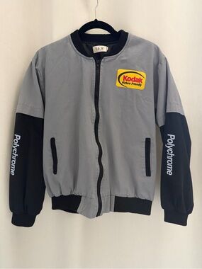 Kodak Gray Jacket with Yellow Logo Patch
